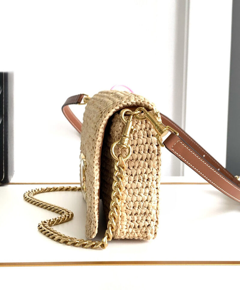 Celine Multipochette In Raffia 10M432 Coffee